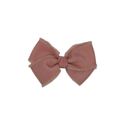 Timeless Bow Hair Clip -Dark Pink